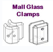 mall glass clamps